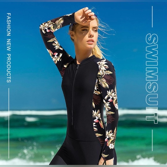 NEW DEHAI Dive Skins Thin Wetsuit Dive Suit Rash Guard Long Sleeve UV Women’s L - Picture 8 of 12